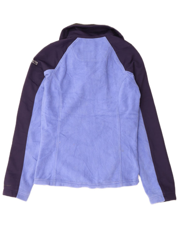 Женская флисовая куртка COLUMBIA Omni-Heat UK 6 XS Темно-синяя с цветными блоками