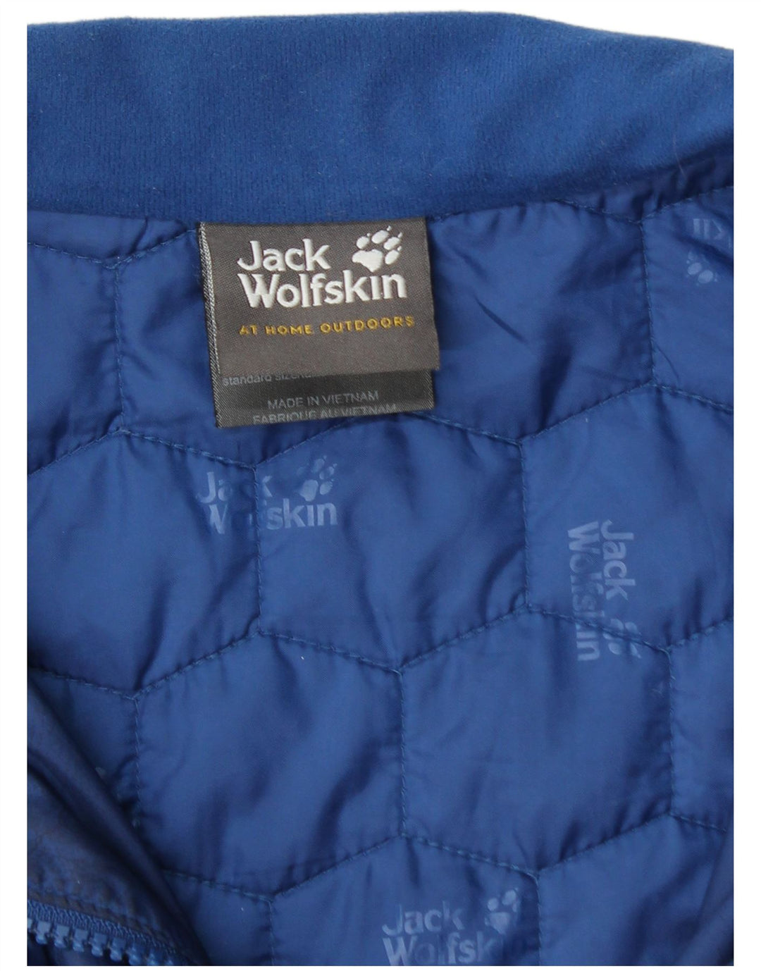 Мужская стеганая куртка JACK WOLFSKIN UK 40/42, большой синий полиэстер