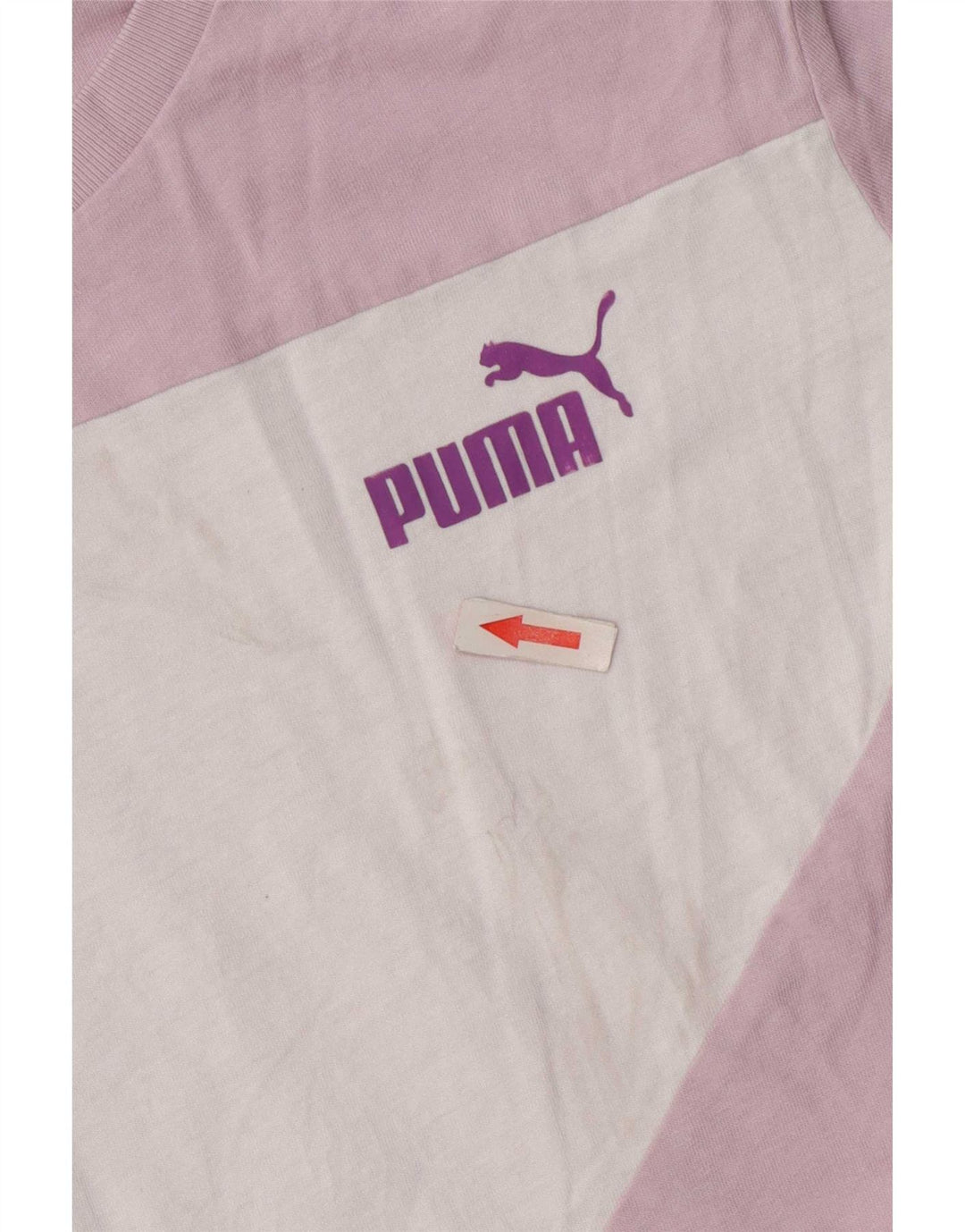 Женская футболка Puma Top UK 12 Medium Pink Colorblock