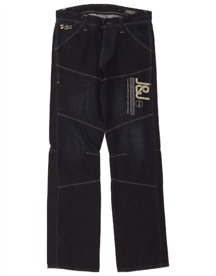 Мужские прямые джинсы Jack & Jones с рисунком W32 L34 темно-синие