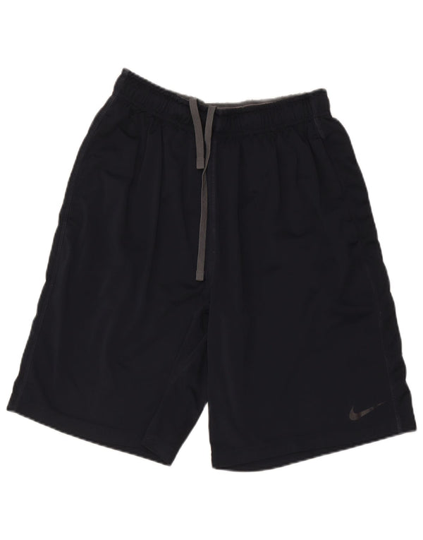 Женские спортивные шорты Nike Dri Fit UK 14, средний темно-синий, полиэстер