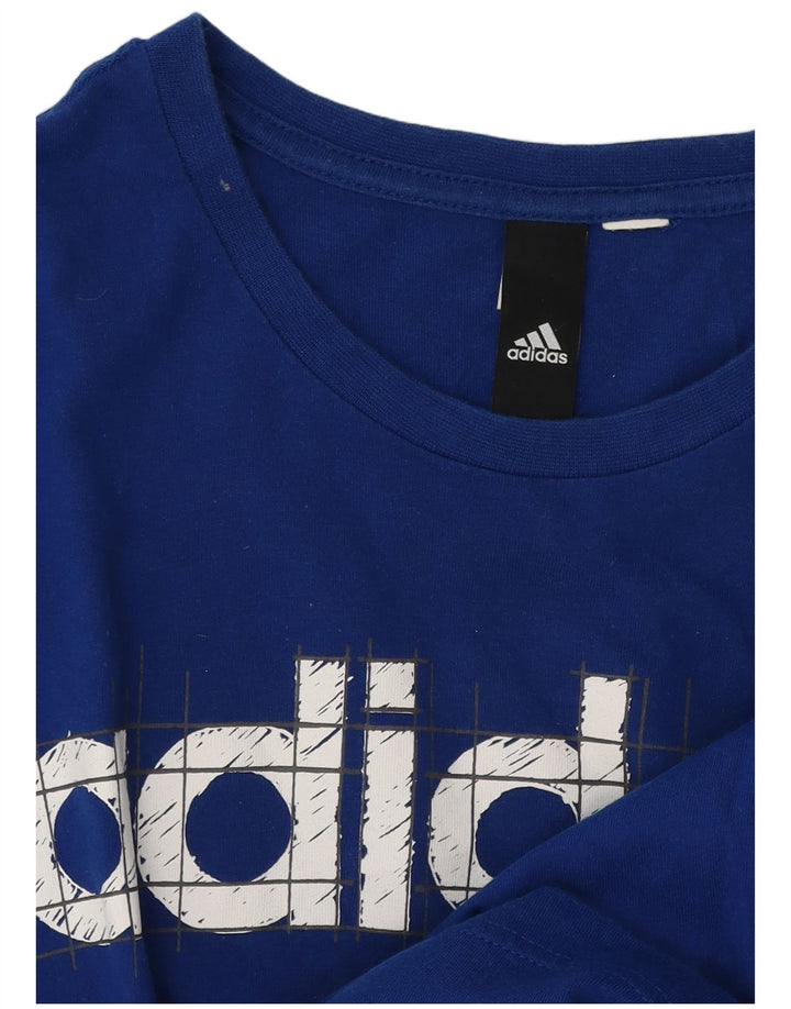 Мужская футболка с рисунком Adidas Top Medium Blue
