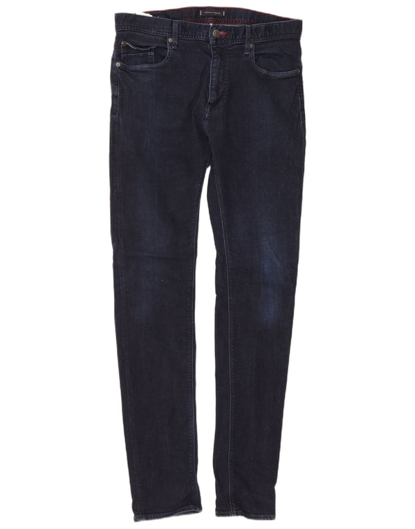 Tommy Hilfiger Mens Bleecker Slim Jeans W34 L36 Navy Blue Cotton