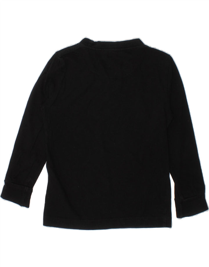 NIKE Boys Athletic Cut Graphic Top Long Sleeve 2-3 Years Black Cotton Vintage Nike and Second-Hand Nike from Messina Hembry 