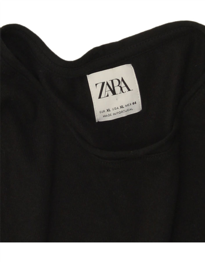 Мужской топ с длинным рукавом Zara XL, черный