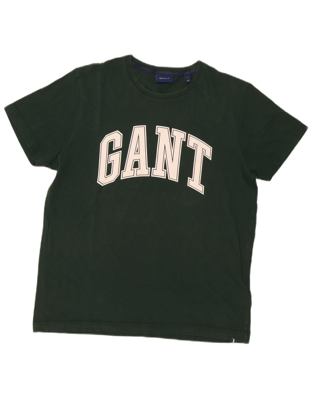 Мужская футболка с рисунком Gant, большой зеленый хлопок