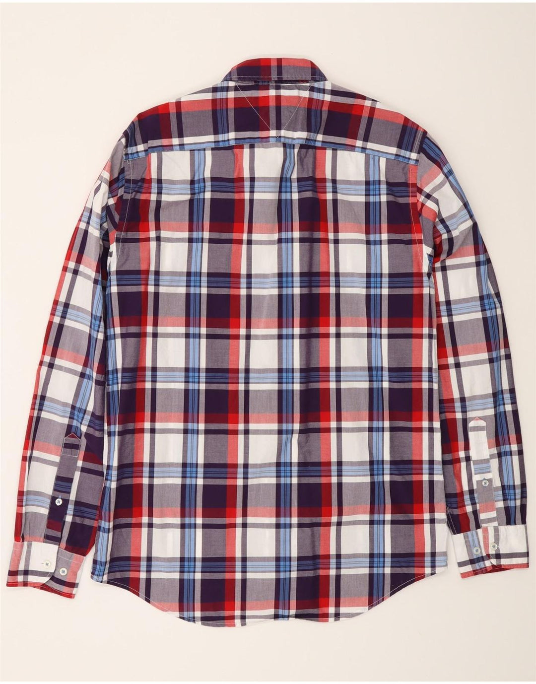 Мужская рубашка Tommy Hilfiger New York Fit, средний размер, разноцветная клетка, хлопок