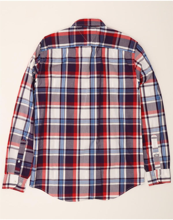 Мужская рубашка Tommy Hilfiger New York Fit, средний размер, разноцветная клетка, хлопок