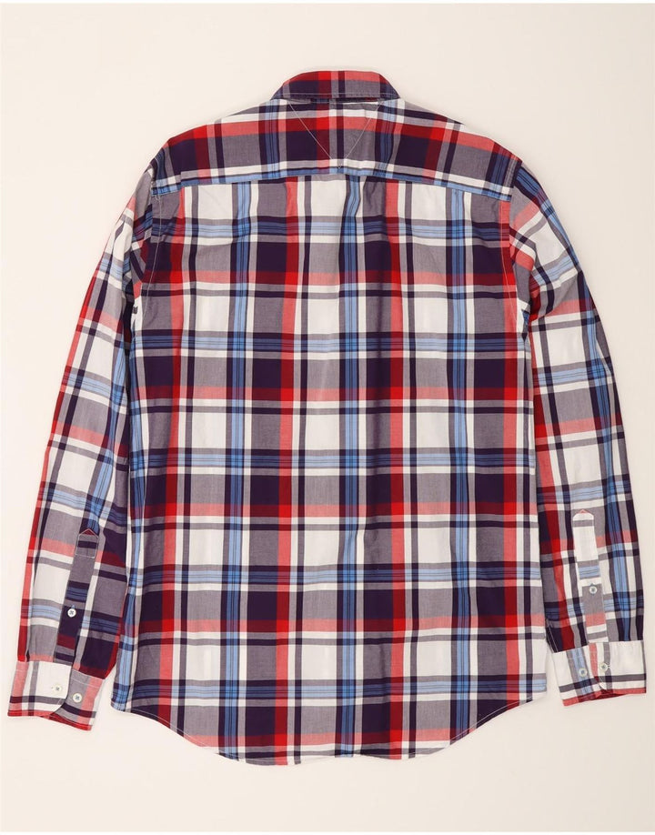Мужская рубашка Tommy Hilfiger New York Fit, средний размер, разноцветная клетка, хлопок