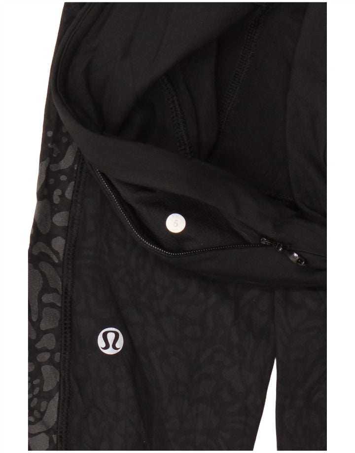 Женские леггинсы Lululemon, США 6, средний черный с животным принтом