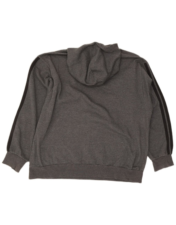 Мужской джемпер с капюшоном Adidas 3XL, серый хлопок
