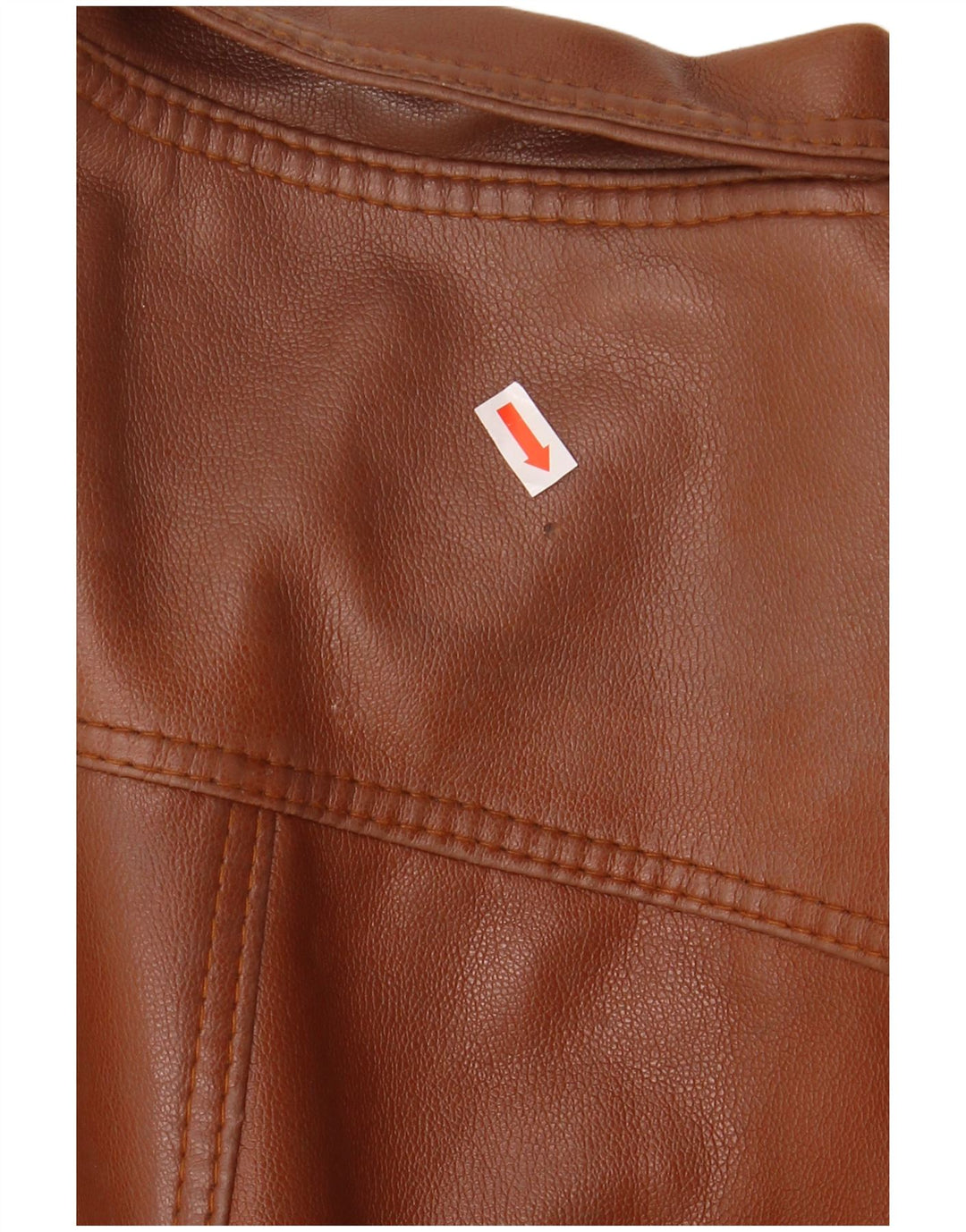 Винтажная мужская кожаная куртка UK 38 среднего коричневого цвета