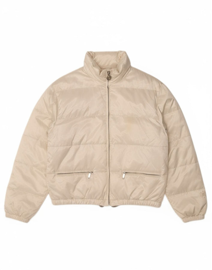 BELFE & BELFE Womens Padded Jacket UK 12 Medium  White Polyester