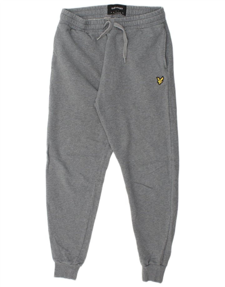 Мужские спортивные брюки Lyle & Scott, джоггеры, маленькие серые, хлопковые