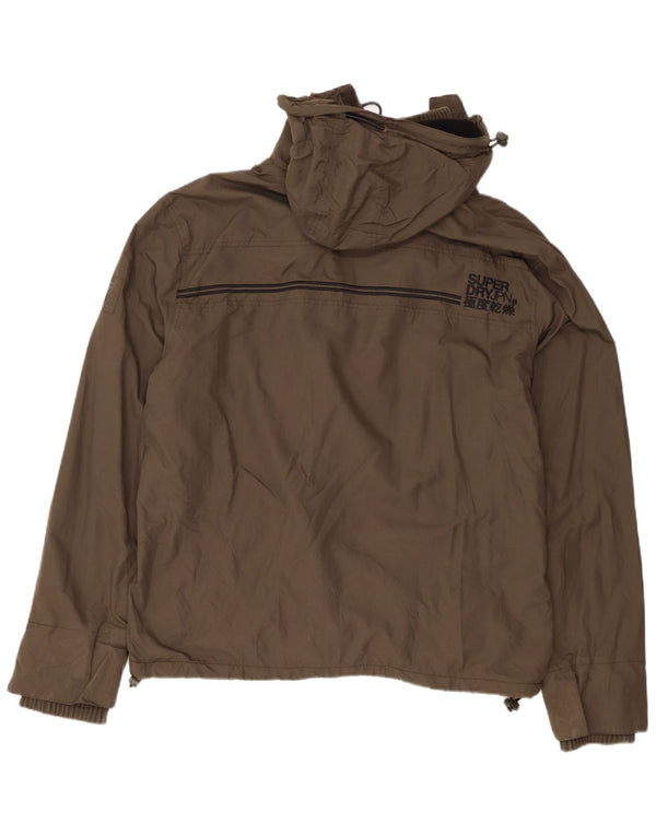 Мужская ветровка Superdry с капюшоном UK 46 3XL Хаки, нейлон