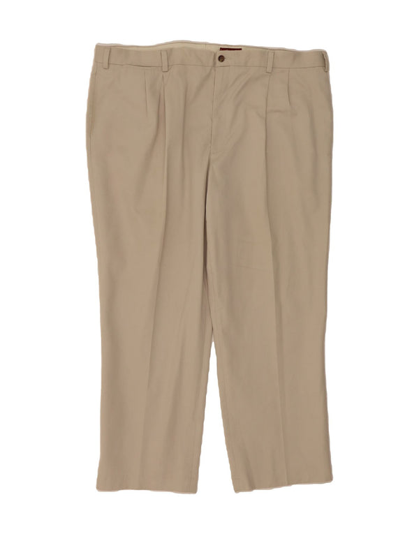 EDDIE BAUER Mens Khakis Pegged Relaxed Fit Casual Trousers W46 L31 Grey