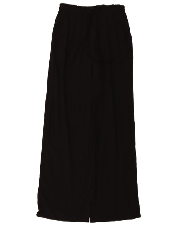 Женские широкие брюки с завышенной талией ZARA UK 4 XS W24 L11, черные