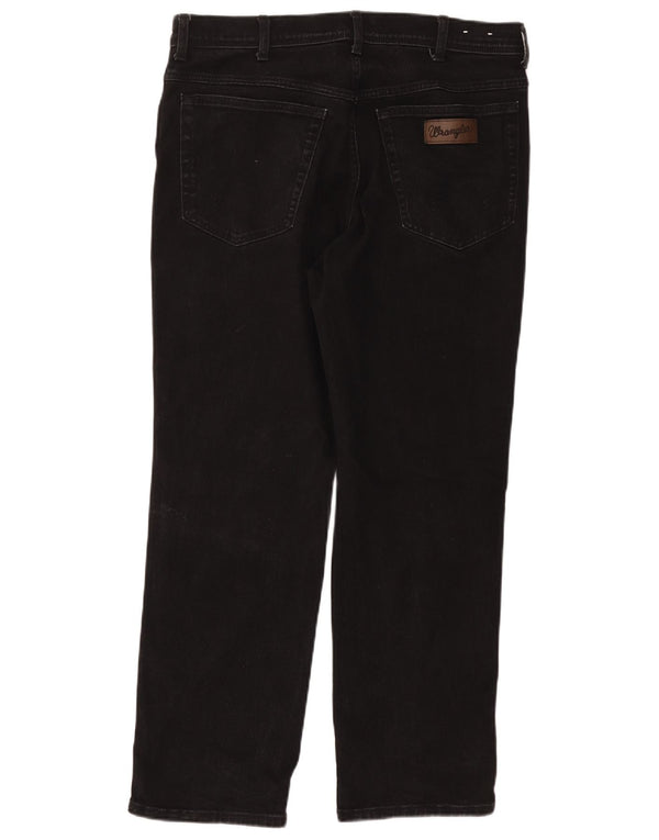 Мужские прямые джинсы WRANGLER Texas W38 L30, черный хлопок