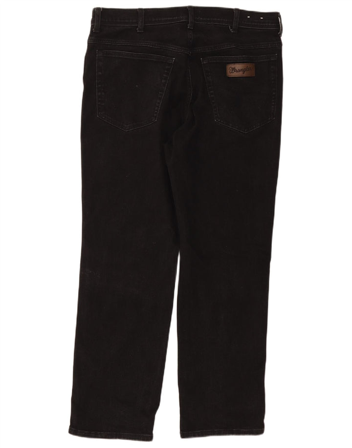 Мужские прямые джинсы WRANGLER Texas W38 L30, черный хлопок