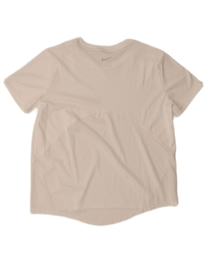 Мужская футболка Nike Dri Fit, средний белый цвет