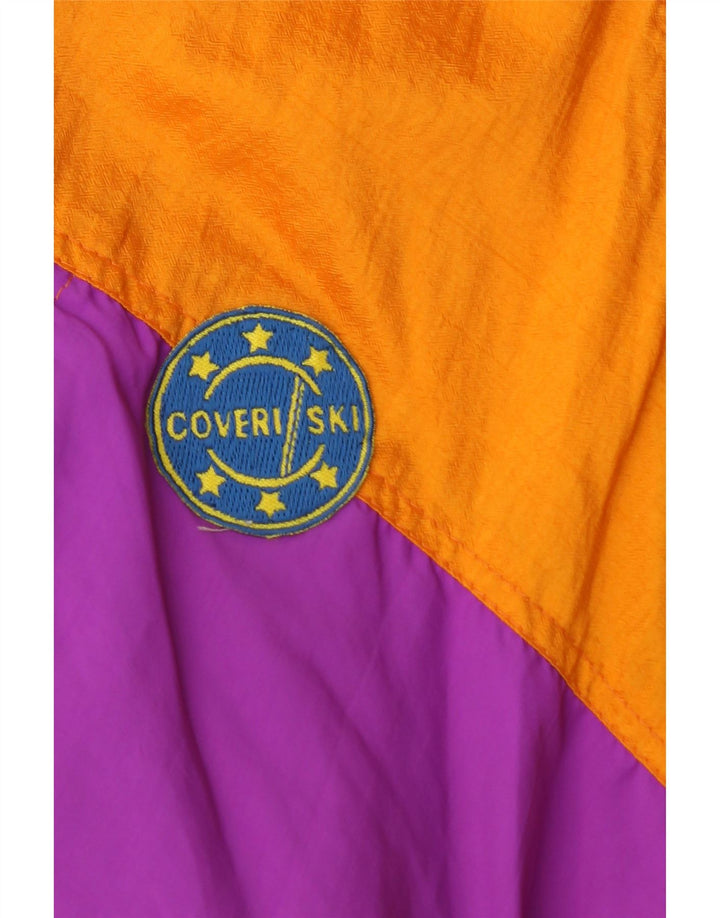 Мужской лыжный комбинезон Coveri большой оранжевый цветных блоков