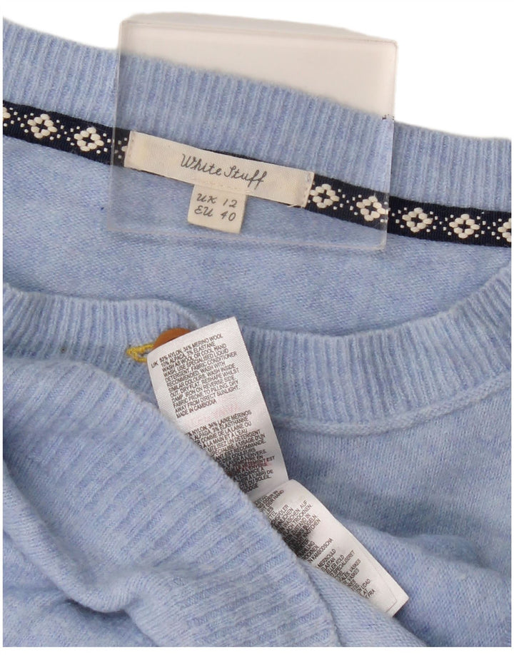 Женский кардиган-свитер WHITE STUFF UK 12, средний синий нейлон