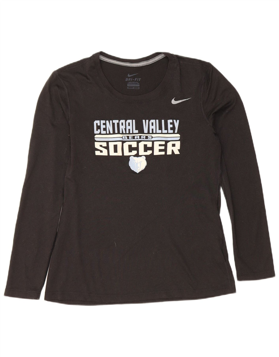 Женские кроссовки Chicago Bears с длинным рукавом и графикой Nike UK 12, средние, черные