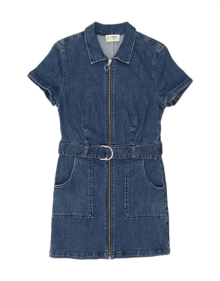 TALLY WEIL Womens Denim Dress EU 36 Small Blue Cotton Vintage Tally Weil and Second-Hand Tally Weil from Messina Hembry 