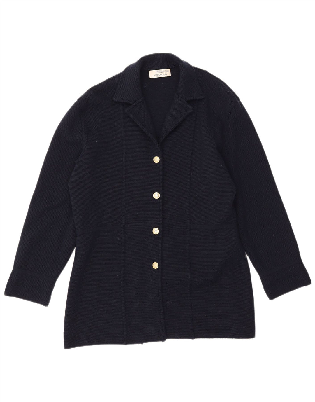 СТ. BERNARD Женский пиджак на 4 пуговицах, Великобритания, 18/20 XL, темно-синий, шерсть