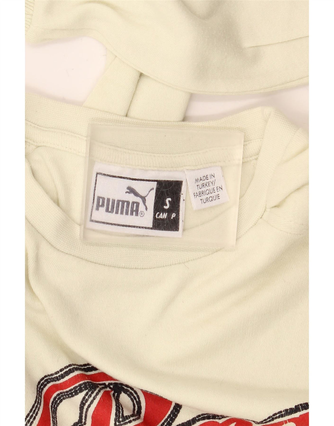 Мужской топ с рисунком Puma, маленький белый хлопок с длинным рукавом