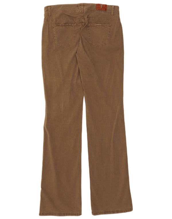 Женские джинсы Bootcut с заниженной талией Trussardi W29 L33, бежевый хлопок