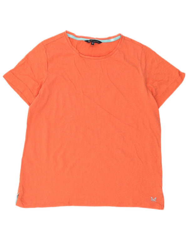 Женская футболка Crew Clothing Top UK 14, большой оранжевый хлопок
