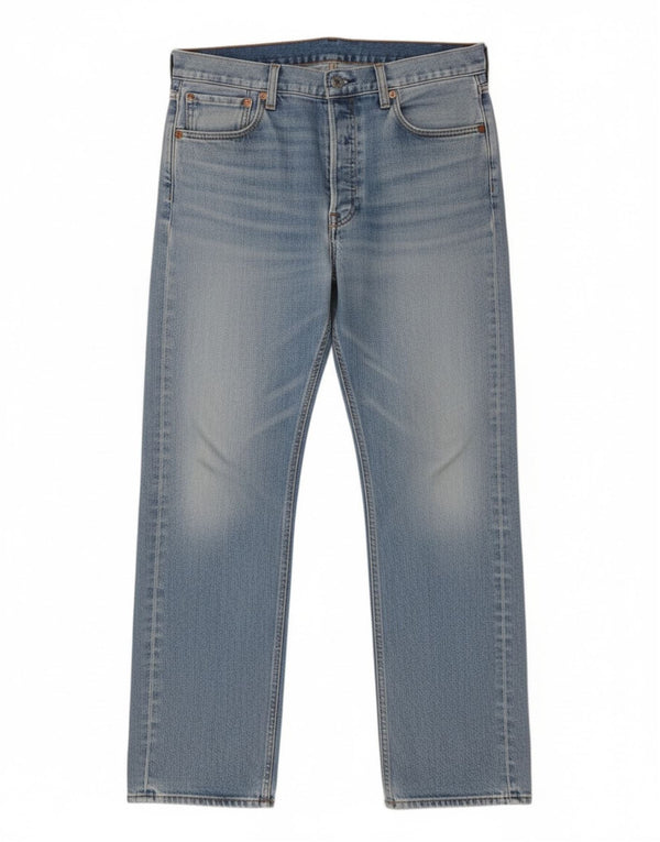 Мужские прямые джинсы Levi's 501 W34 L30 синие, хлопок