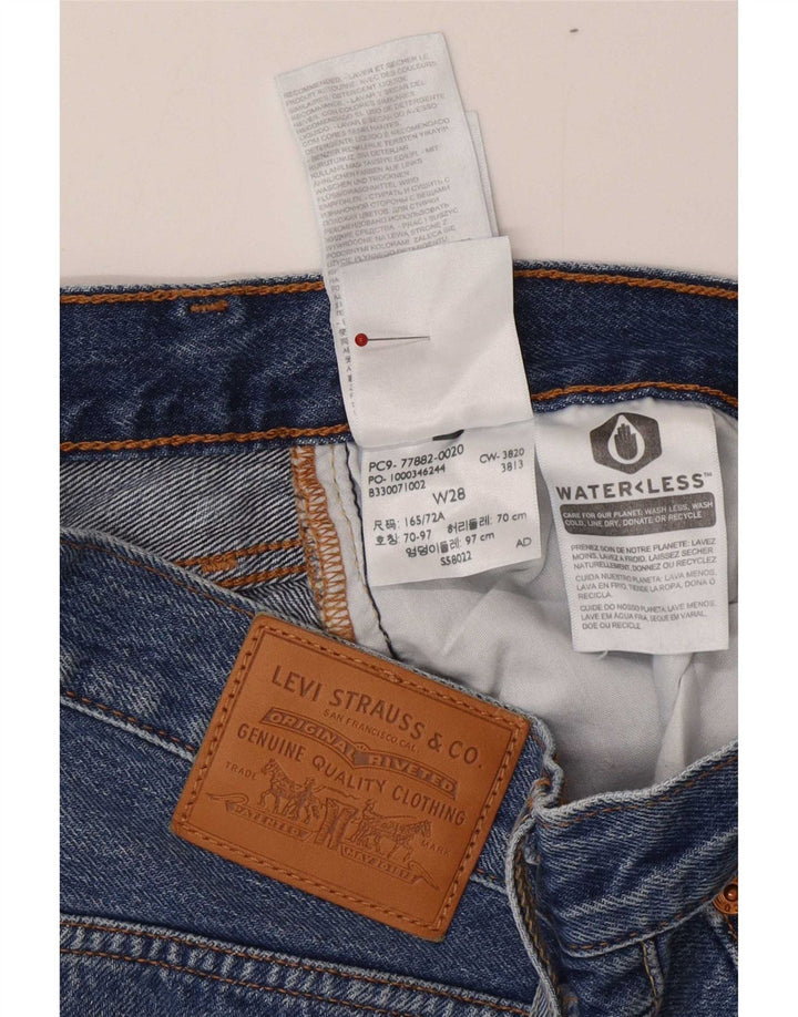 Женская джинсовая юбка Levi's W28, хлопок среднего синего цвета