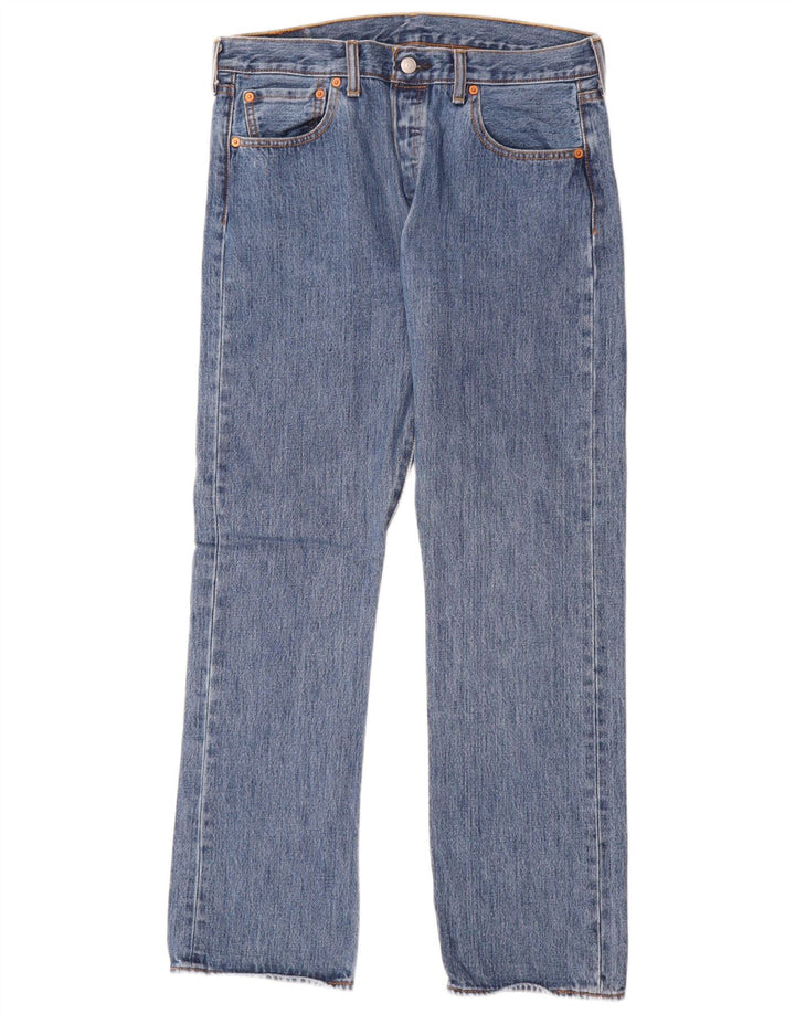 Мужские прямые джинсы Levi's 501 W34 L32 синие, хлопок