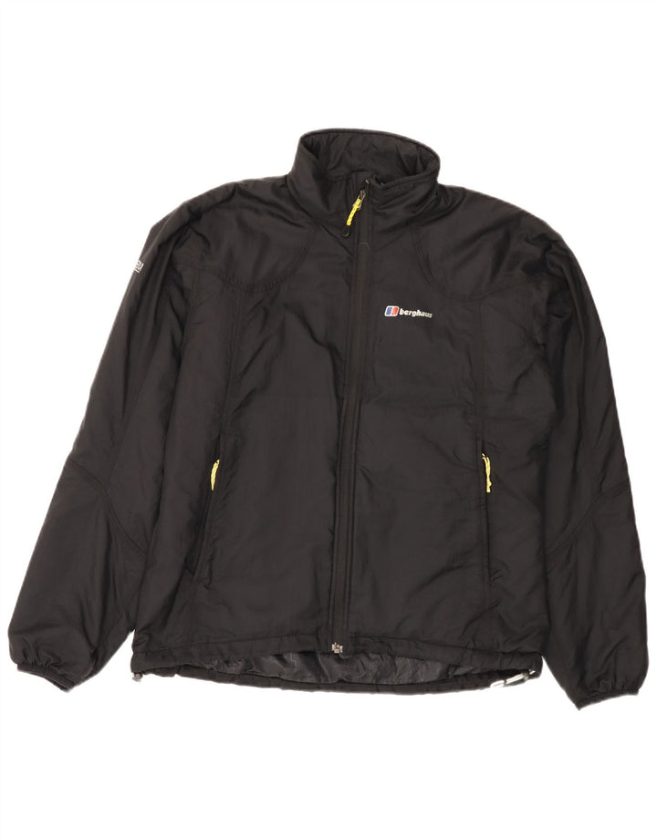 Женская ветровка Berghaus UK 16, большая черная нейлоновая куртка