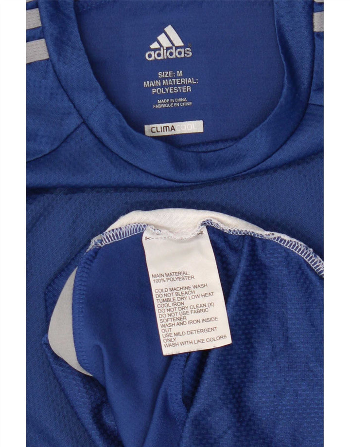 Мужской жилет Adidas Climacool, средний синий полиэстер с цветными блоками
