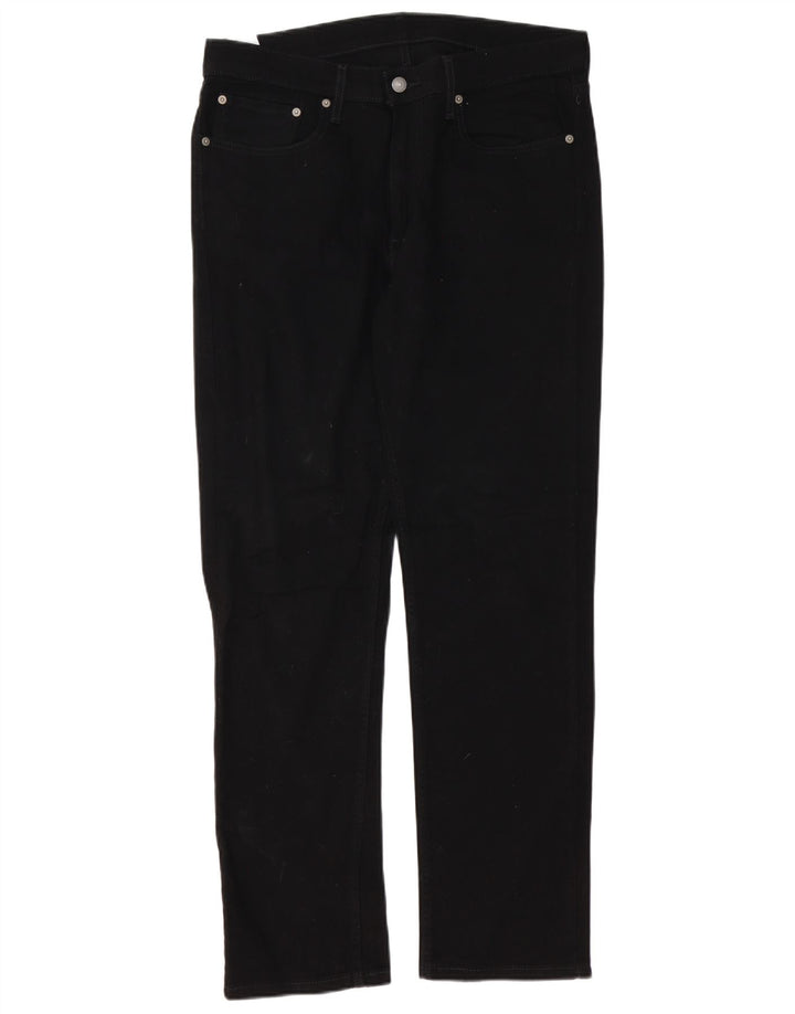 Мужские прямые джинсы Levi's 514 W34 L32, черный хлопок