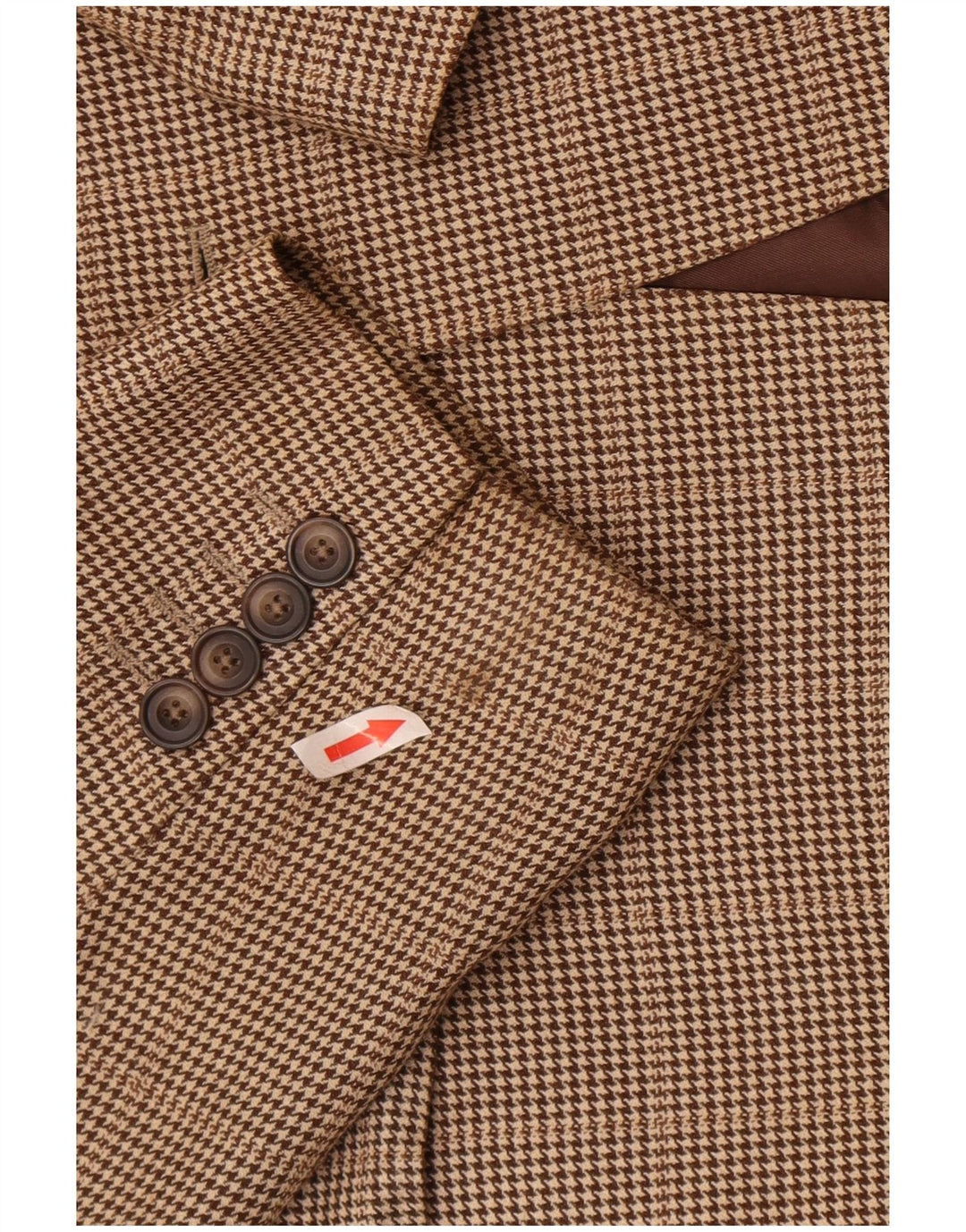 Мужской пиджак Aquascutum на 2 пуговицах, Великобритания, 42 XL, коричневый, шерсть с узором «гусиные лапки»