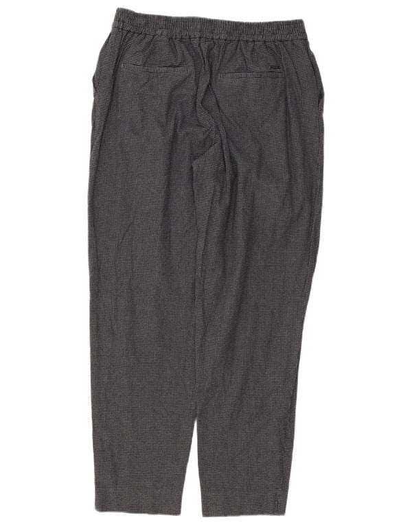 Женские повседневные брюки Massimo Dutti EU 44 XL W34 L28 серые с узором «гусиные лапки»