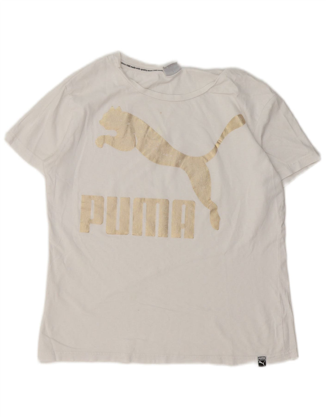 Женская футболка с рисунком PUMA Top UK 12, средний белый