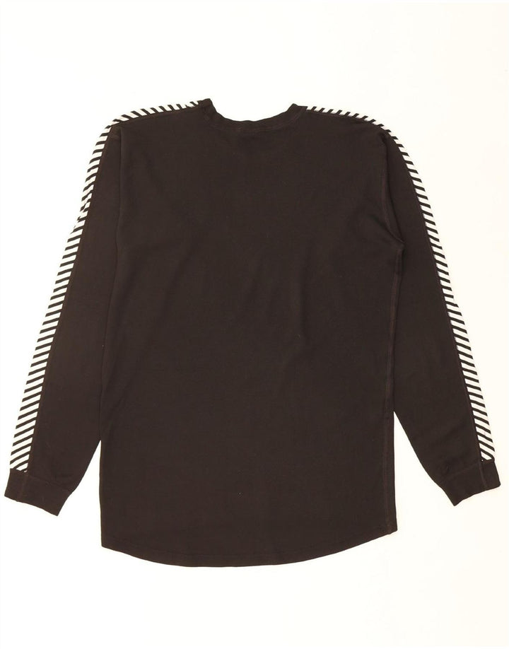 HELLY HANSEN Womens Graphic Top Long Sleeve UK 18 XL Black Polyester