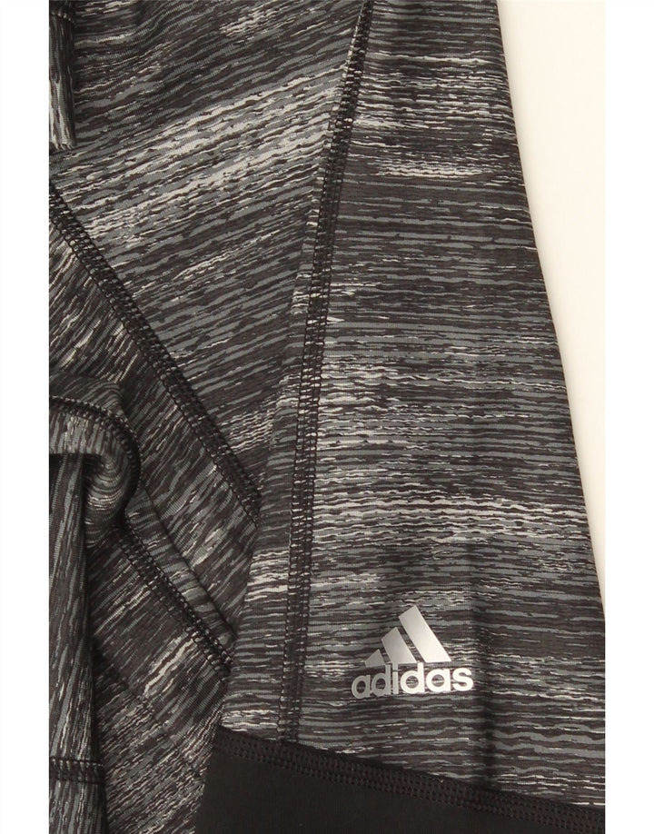Женские леггинсы-капри ADIDAS UK 8, маленькие серые цвета с цветными блоками
