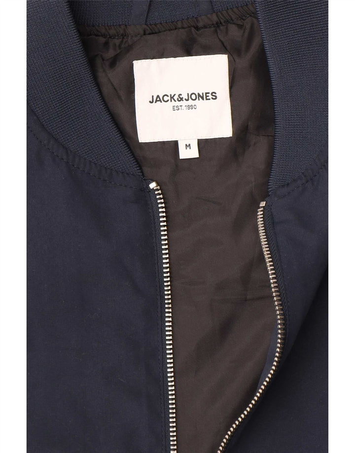 Мужская куртка-бомбер Jack & Jones UK 38 средний темно-синий