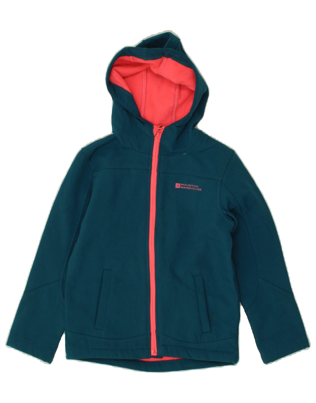 MOUNTAIN WAREHOUSE Girls Hooded Windbreaker Jacket 5-6 Years Blue Vintage Mountain Warehouse and Second-Hand Mountain Warehouse from Messina Hembry 