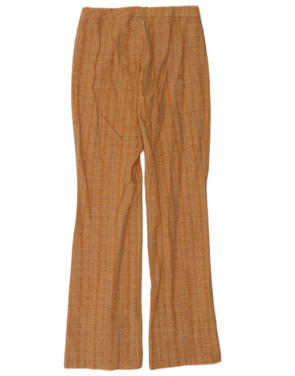 Винтажные женские костюмные брюки IT 42 Medium W28 L34 Оранжевая клетка