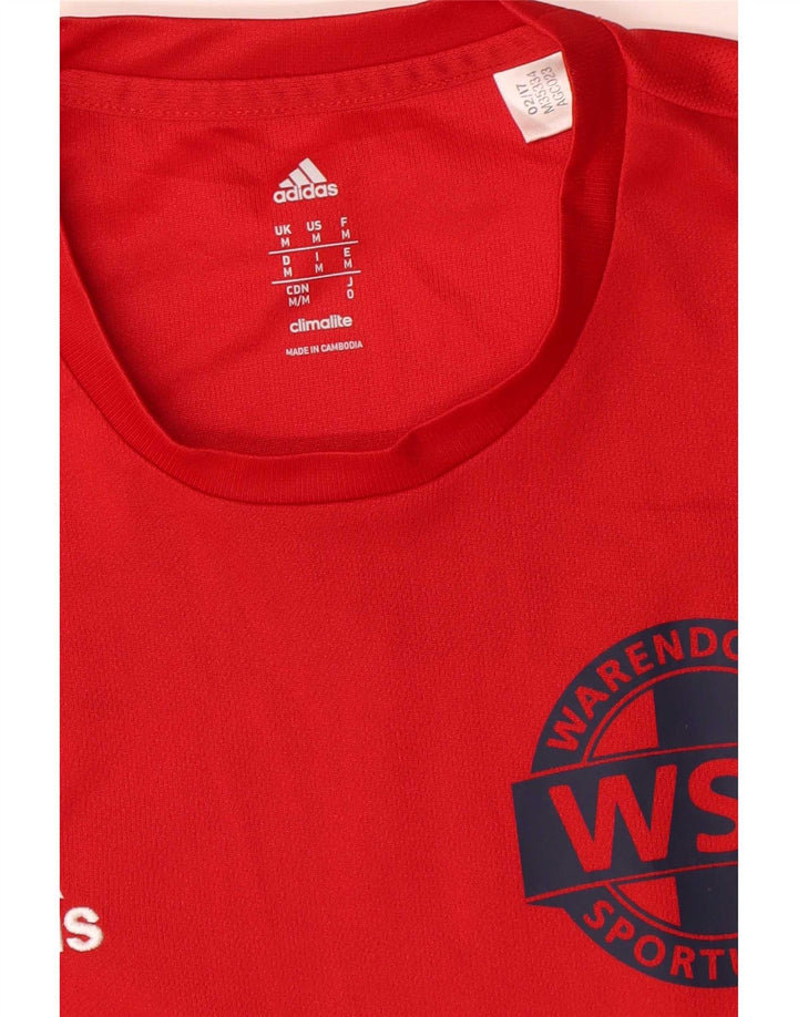 Мужская футболка Adidas Warendorfer Sportuninon с рисунком, средний красный