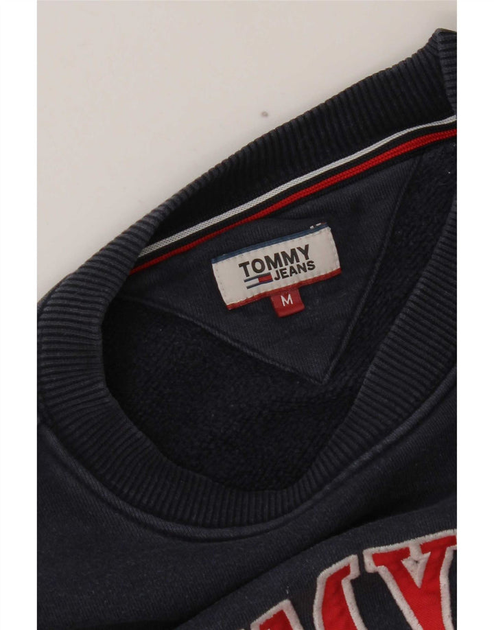 Женский свитер с рисунком Tommy Hilfiger UK 14, средний, темно-синий