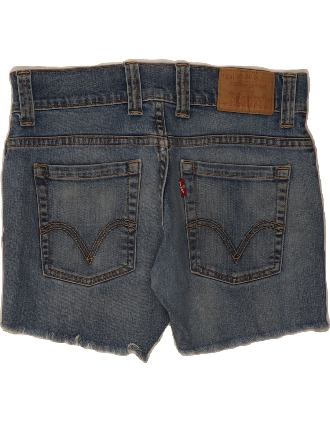 LEVI'S Womens Denim Shorts W28 Medium Blue Cotton Vintage Levi's and Second-Hand Levi's from Messina Hembry 