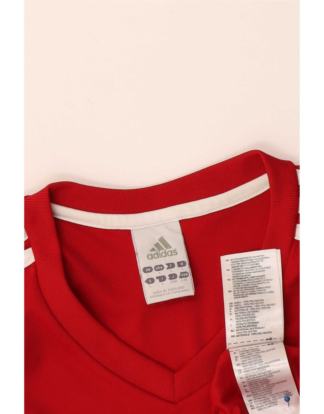 Мужская футболка Adidas Climalite, большой красный полиэстер
